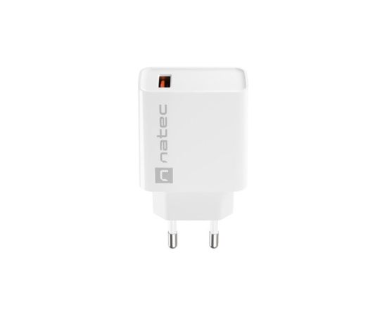 NATEC USB CHARGER RIBERA USB-A 18W WHITE