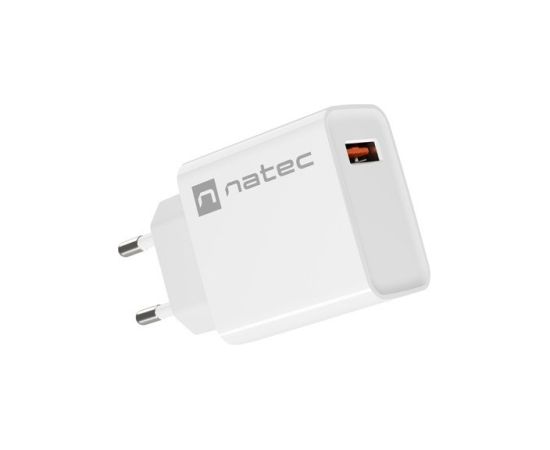 NATEC USB CHARGER RIBERA USB-A 18W WHITE