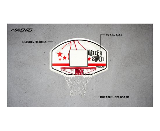 Basketball board set  AVENTO BUZZERSHOT 47RB with net