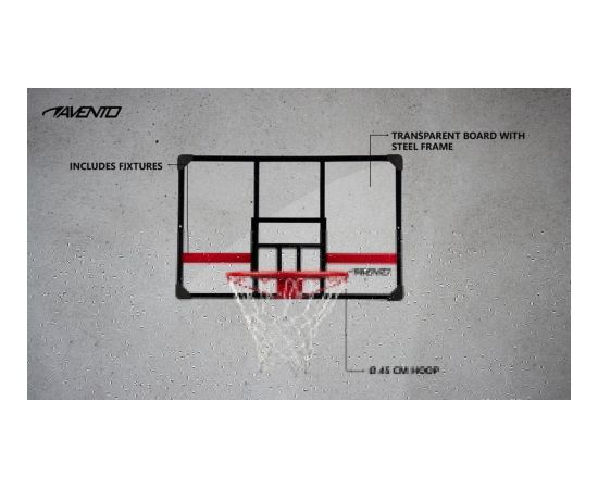 Basketball board set  AVENTO LEGENDS LEAGUE 47RD with net