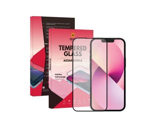 Mocco Full Glue Signature Edition Tempered Glass Защитное стекло для экрана Apple iPhone 15 Черное