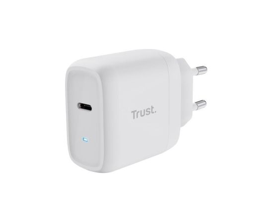 MOBILE CHARGER WALL MAXO 65W/USB-C WHITE 25139 TRUST Telefonu lādētāji 220v