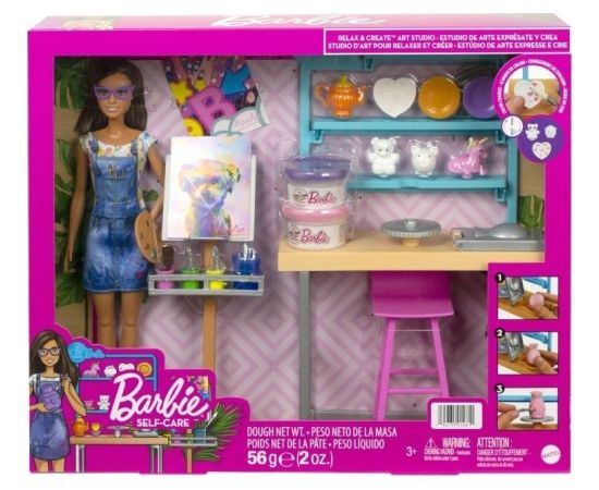 Mattel Lalka Barbie Barbie - Pracownia artystyczna (HCM85)