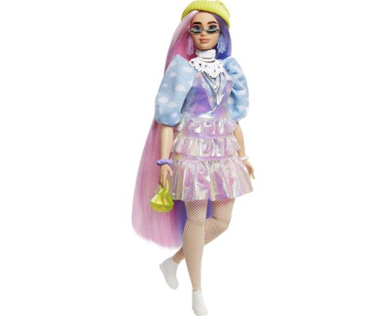 Mattel Lalka Barbie Barbie Extra Moda - Spódniczka holograficzna (GRN27/GVR05)