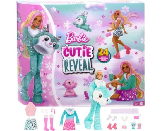 Lalka Barbie Mattel Cutie Reveal Kalendarz adwentowy (HJX76)