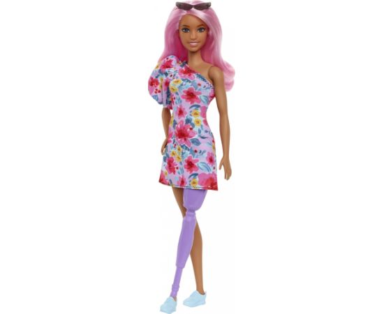 Lalka Barbie Mattel Lalka Barbie Fashionistas Sukienka na jedno ramię / Proteza nogi HBV21 MATTEL