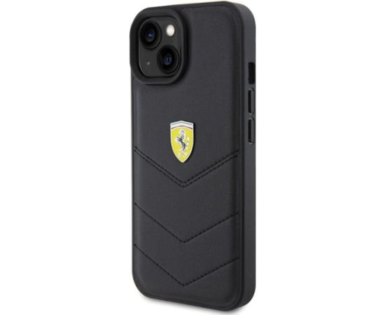 Ferrari Quilted Metal Logo Back Case Защитный Чехол для Apple iPhone 15