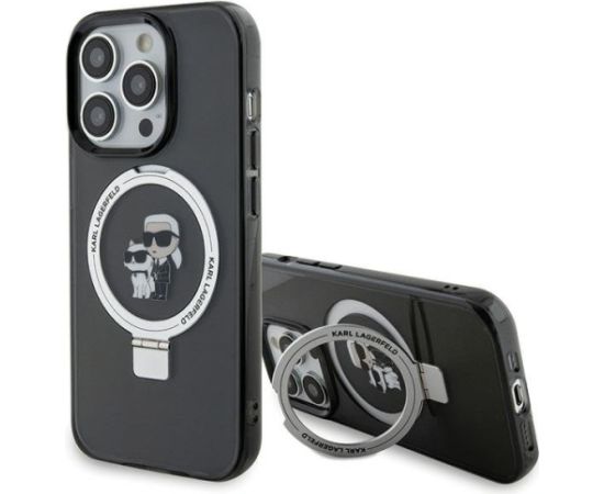 Karl Lagerfeld Ring Stand Karl&Choupettte MagSafe Back Case Защитный Чехол для Apple iPhone 15 Pro