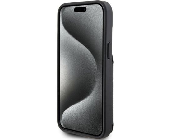 Karl Lagerfeld Saffiano Cardslots and Stand Monogram Ikonik Back Case Защитный Чехол для Apple iPhone 15