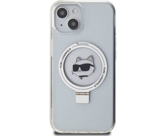 Karl Lagerfeld Ring Stand Choupette Head MagSafe Back Case Защитный Чехол для Apple iPhone 15