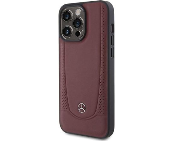 3MK Mercedes Leather Urban Back Case Aizsargapvalks Priekš Apple iPhone 15 Pro