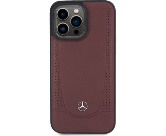 3MK Mercedes Leather Urban Back Case Aizsargapvalks Priekš Apple iPhone 15 Pro