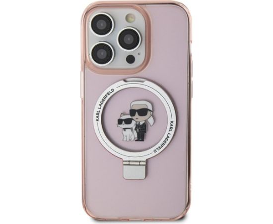 Karl Lagerfeld Ring Stand Karl&Choupettte MagSafe Back Case Защитный Чехол для Apple iPhone 15 Pro Max