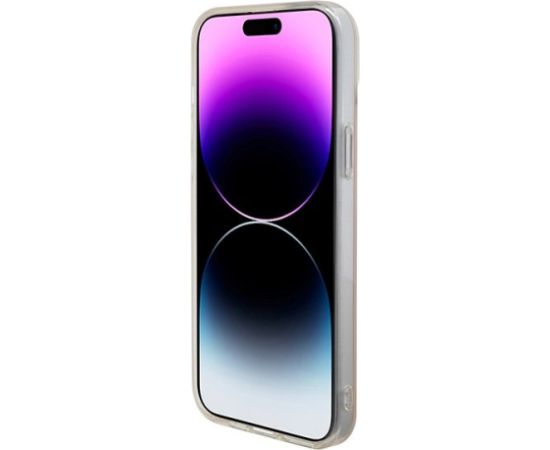 Guess IML Iridescent MagSafe Back Case Aizsargapvalks Priekš Apple iPhone 15 Plus