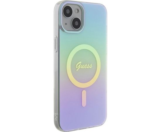 Guess IML Iridescent MagSafe Back Case Защитный Чехол для Apple iPhone 15 Plus