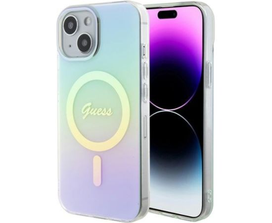 Guess IML Iridescent MagSafe Back Case Защитный Чехол для Apple iPhone 15