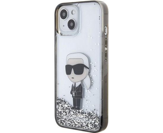 Karl Lagerfeld Liquid Glitter Ikonik Back Case Защитный Чехол для Apple iPhone 15