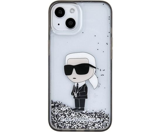 Karl Lagerfeld Liquid Glitter Ikonik Back Case Защитный Чехол для Apple iPhone 15