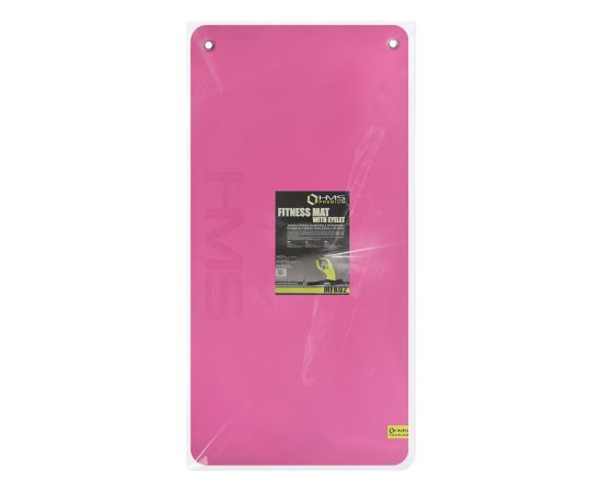 Club fitness mat with holes pink HMS Premium MFK02