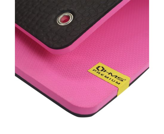 Club fitness mat with holes pink HMS Premium MFK02