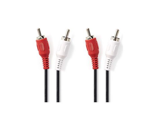 Nedis Stereo Audio Cable 2x RCA Male - 2x RCA Male 2.0 m Black