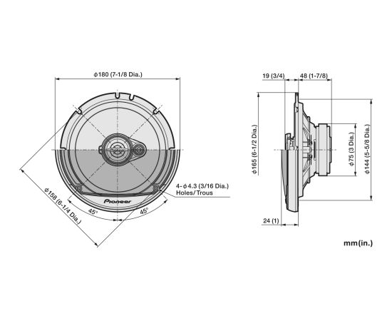 Pioneer TS-A1671F