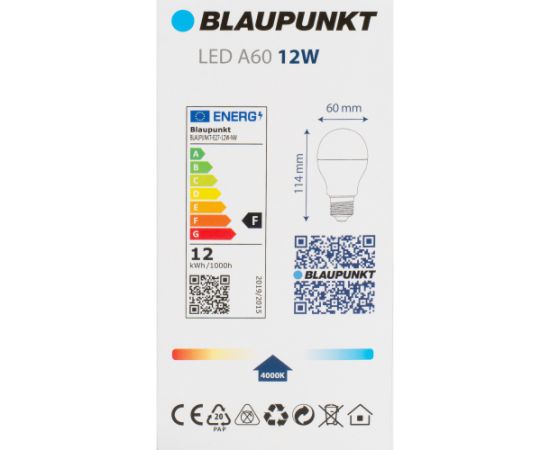 Blaupunkt LED лампа E27 A60 1260lm 12W 4000K