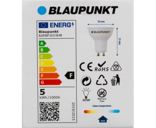 Blaupunkt LED lamp GU10 500lm 5W 4000K