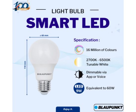 Blaupunkt smart bulb LED E27 WiFi BT Tuya