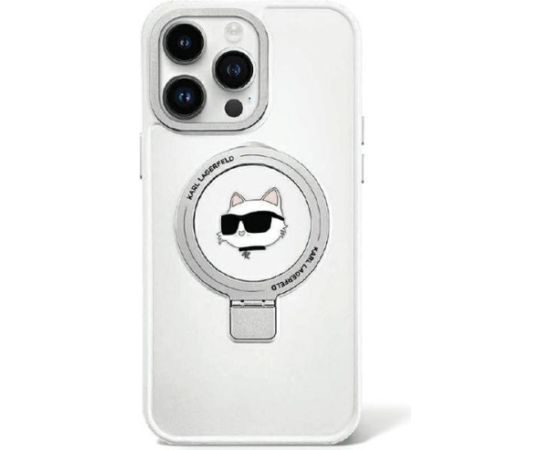 Karl Lagerfeld Ring Stand Choupette Head MagSafe Back Case Защитный Чехол для Apple iPhone 15 Plus