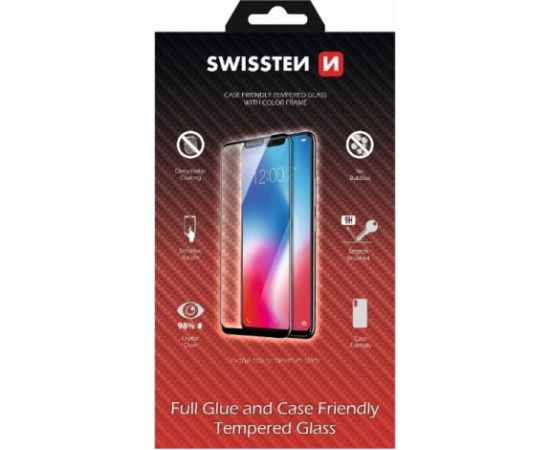 Swissten Full Face Tempered Glass Защитное стекло для экрана Samsung Galaxy A50 черный