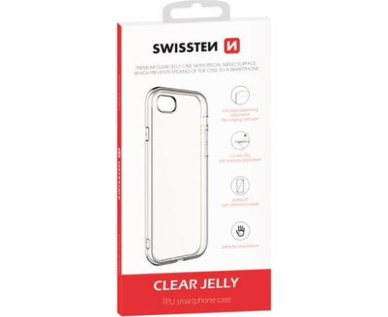 Swissten Clear Jelly Back Case 1.5 mm Aizmugurējais Silikona Apvalks Priekš Apple iPhone XR Caurspīdīgs