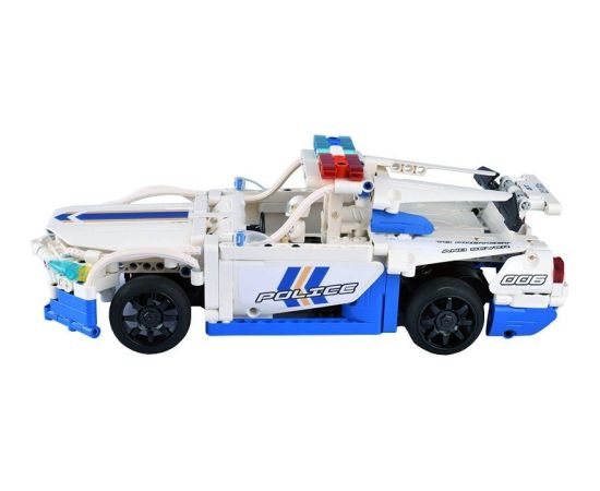 CaDa C51006W R/C Policija Rotaļu Mašīna Saliekams konstruktoru komplekts 430 detaļas