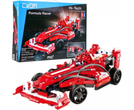 CaDa C51010W R/C Formula Rotaļu Mašīna Saliekams konstruktoru komplekts 317 detaļas