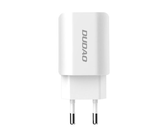Dudao EU wall charger 2x USB 5V | 2.4A + micro USB cable white (A2EU + Micro white)