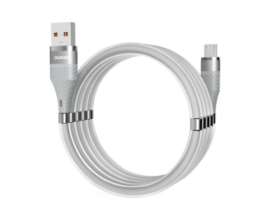 Dudao self-organizing magnetic USB - micro USB cable 5 A 1 m light gray (L1xsM light gray)