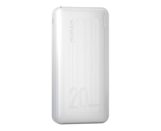 Dudao power bank 20000 mAh Power Delivery 20 W Quick Charge 3.0 2x USB | USB Type C white (K12PQ + white)