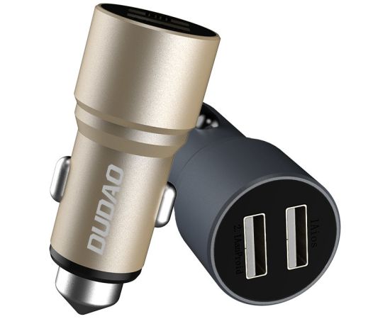 Dudao universālais automašīnas lādētājs 2 x USB | 3.1A melns