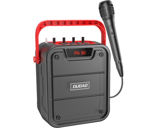 Dudao Y15s bezvadu skaļrunis 10W / 4800mAh / mikrofons karaoke melns