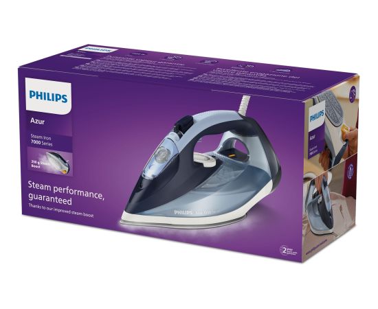 Philips 7000 series DST7020/20 HV Steam Iron Louros/Cotton Blue