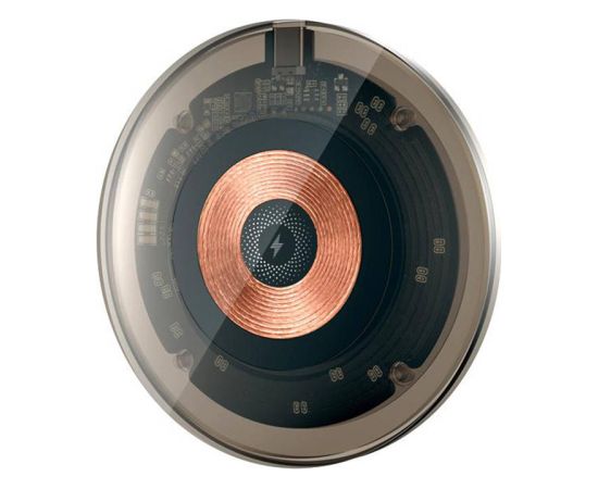 Disk Wireless Quick Charger XO WX031 15W (black) Bezvadu telefonu lādētāji