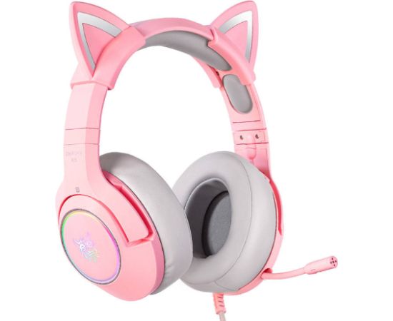 Gaming headphones ONIKUMA K9 Pink RGB