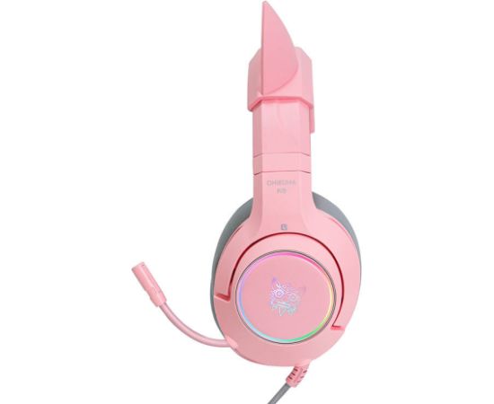 Gaming headphones ONIKUMA K9 Pink RGB