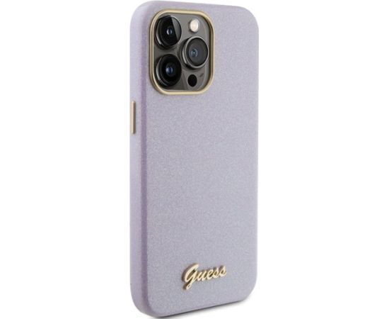 Guess Glitter Glossy Script Back Case Защитный Чехол для Apple iPhone 15 Pro Max