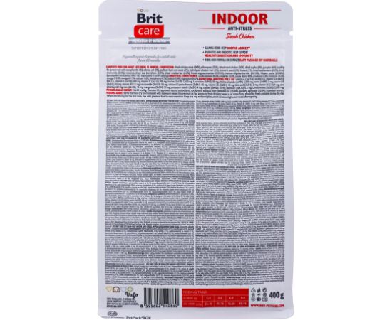 BRIT Care Grain-Free Adult Indoor Anti-Stress - dry cat food - 400 g