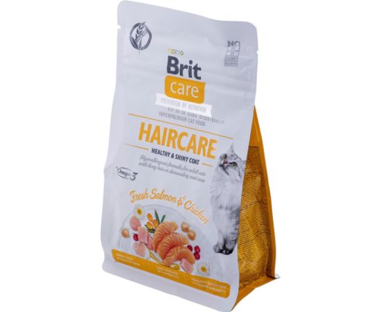 BRIT Care Grain Free Haircare Healthy & Shiny Coat - dry cat food - 400 g