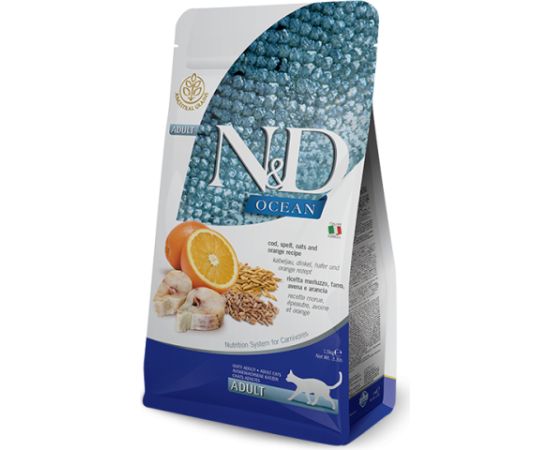 Farmina Pet Food N&D Ocean cats dry food 1.5 kg Adult Cod