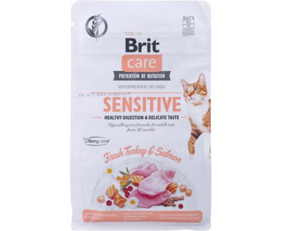 BRIT Care Grain-Free Sensitive Turkey&Salmon - dry cat food - 400 g