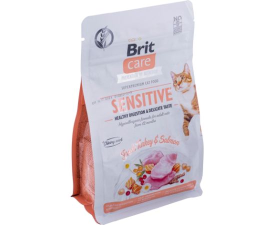 BRIT Care Grain-Free Sensitive Turkey&Salmon - dry cat food - 400 g