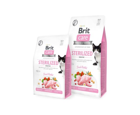 Brit 8595602540754 cats dry food 7 kg Adult Rabbit